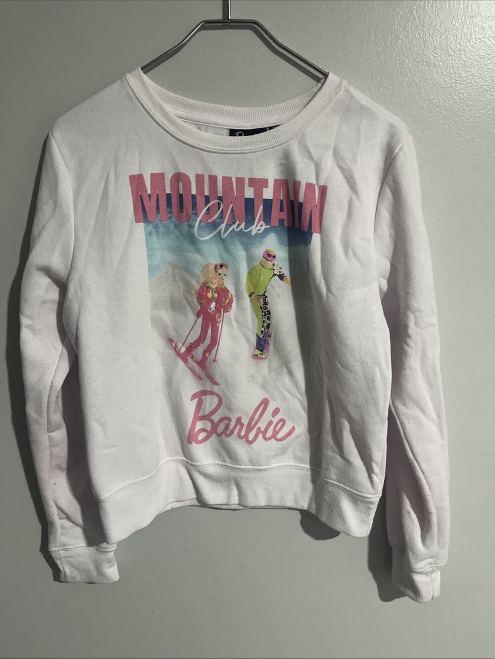 Barbie Sweatshirt Ski Mountain Club Barbie Core Ken Snowboard Womens Size Medium
